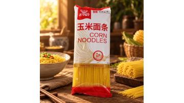 Fully cooked corn noodles