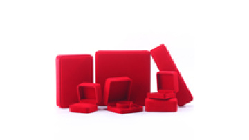 Hanhong custom wholesale hot sale jewelry packaging box stud earrings necklace gift box red velvet ring jewelry box1