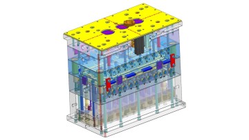 Precision injection molding tool