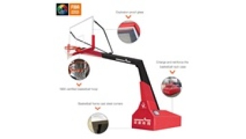 Top Level FIBA Approved Intelligent Walking Electric Folding Portable Basketball Stand for Competition1