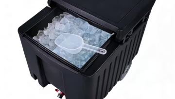 Roto Molded Food Pan Serving Carts/Sliding Lid Ice Caddies