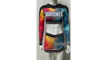 Sublimation crop top cheer uniforms