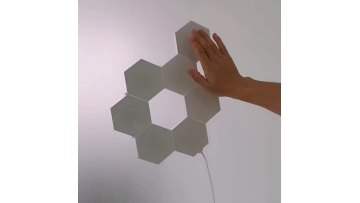 Led Christmas Gift Creative DIY RGB Quantum LED Beehive Light Modular Touch Sensitive Remote Control  Wall Light Amibent Light1