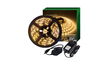 Warm White 12V LED Rope Light Strip for Cozy Home Ambiance1