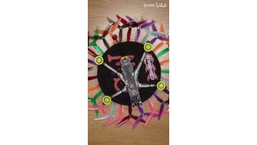 Colorful gemfan paddles! Spin~jump
