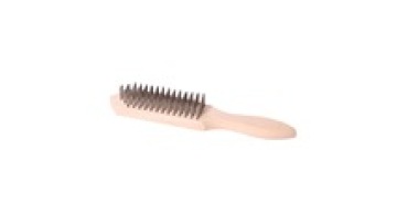 Industrial Clean Copper Plated Steel Wire Brush for Polishing and Cleaning Wooden Handle Wire Scratch Brush Copper Wire Brush1