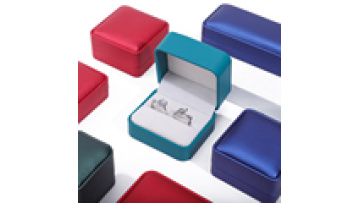 Han Hong factory wholesale luxury jewelry box organizer Velvet bracelet necklace earrings ring gifts PU leather jewelry box1