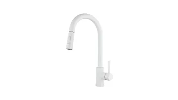 6207 White Three-Function Single-Handle Pull Stainless Steel Kitchen Dragon Figure1