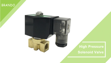 120 bar High Pressure 2 Way Normally Closed Brass Solenoid Valve 1/8'' 1/4'' 24VDC 110VAC 220VAC