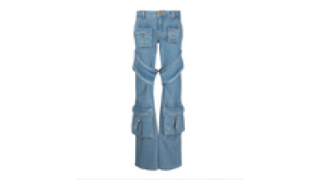 Custom Jean Trouser for Ladies Latest Zipper Pocket Flare Bell Bottom Jeans for Women1