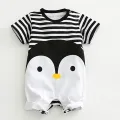 2020 Baby Rompers Summer Lovely Baby Boy Girl Clothing Newborn Infant Penguin Short Sleeve Clothes baby boy girl Jumpsuits