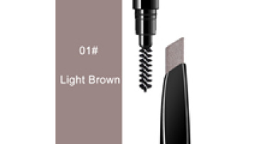 No LOGO Black Double Eyebrow Pencil With Eyebrow Brush Waterproof Private Label1