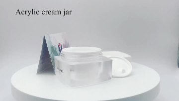 Acrylic cream jar