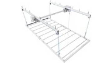 Ceiling Storage Shelf Racks Support Drill Use Ceiling Mounted Storage Lift with 300lbs Capacity1