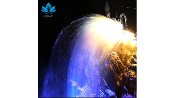 Artificial water curtain waterfall