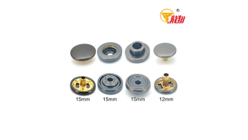 252# Long‑Leg 4‑Part Brass Snap Fastener