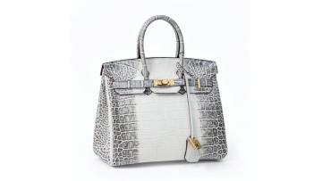 Croc-Embossed Elegant Top Handle Tote Bag
