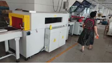FL-5545TBH + SM-5030LX + Conveyor to Pack Long Flooring Board