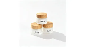 50ml 120ml Glass Cream Jar Refillable Cosmetic Container Luxury Cream Packaging OEM Custom Design Supplier1