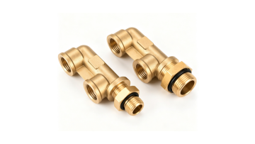 F-Type Brass Tee Fitting High-Performance Connector for Reliable Signal Distribution