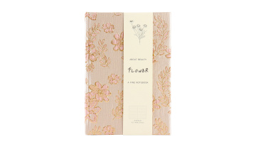 A5 Embroidery Flower Handmade Journal 