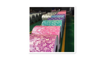 flower designed ppgi preprinted galvanized sheet coil flower color coated steel1