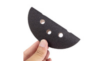 Ceramic Fiber Aluminum Oxide 2 Inch Sanding Disc 1mm Thickness Black Polishing Pads Abrasive Discs OEM Customized Support1