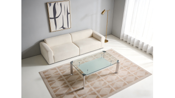 TL-16CT11S Modern Sleek Glass Coffee Table with Hidden Storage for Contemporary Living Rooms