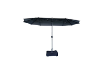 Wholesale Doule Head Patio Sun Garden Green Patio Market Umbrella Parasol1