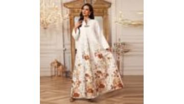 Wholesale 2026 Eid New Design Saudi Islam Clothing Jalabiya Jacquard Moroccan Plain Modest Abaya Dress for Women1