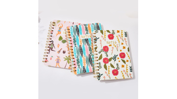 A5 pu softcover flower pattern notebook