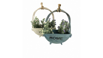 Handmade flower garden basket