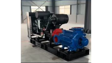 Multistage pump with diesel engine