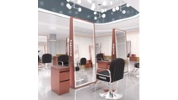 Barber shop Free sample Explosion proof lenses Single double-sided floor hairdressing led makeup beauty salon mirror1