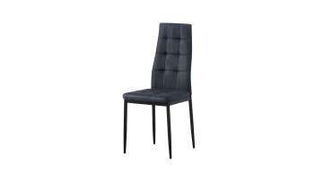 BR-24A34 Elegant Modern Dining Chair with Grid-Stitched Fabric Design