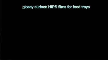 glossy HIPS both sides films for brightness  trays 7