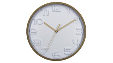 Buttery Woodgrain Wall Clock - 10