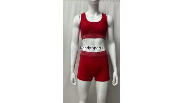 Red sport bra
