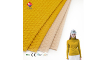 2023 Fashion Bullet Fabric 93.3%polyester 6.7%spandex Jacquard Knitting Fabric for Women Sweater1