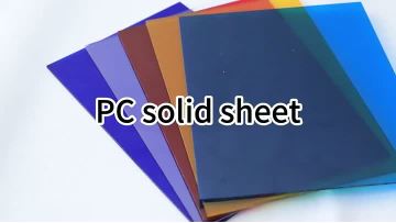 Anti-UV Black Polycarbonate Solid Sheet