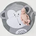 90CM Newborn Infant Crawling blanket Creative elephant Design Baby Play Mat Round Carpet Cotton Animal Playmat Kids Room Decor