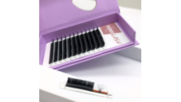 Custom Logo Matte Black Lash Extension Trays - Wholesale 0.05 cc 8mm-25mm1