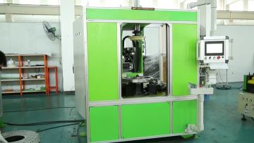 Edge wrapping and curling machine