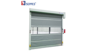 multiple opening modes automatic plastic transparent rapid roll door double-sided manual fast rolling shutter door PVC door1