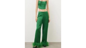 Tencel Strapless Pants Two-Piece Set