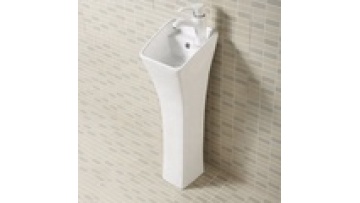 Hot Sales TAME PZ-LT019 White Pedestal Basin Ceramic Sink1
