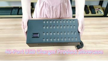 40-Port USB Charger Product Showcase