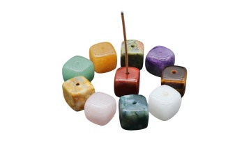 20mm Gemstone Cube Beads for Making Jewelry  SP1565