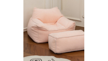 High quality modern simple  minimalist  velvet comfort leisure  fabric  reclining  lounge wooden living room bean bag chair1