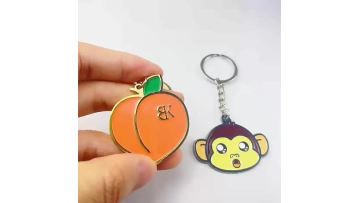 Metal crafts enamel keychain custom